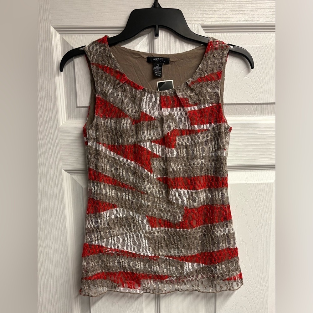 NWT Alfani Petite Double Lined W/ Lace Top Size Petite Small